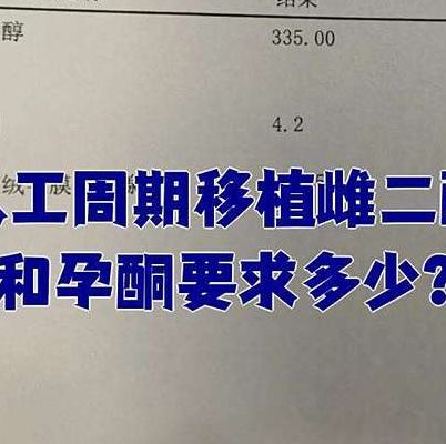 试管移植雌二醇重要吗？低于这个值要当心