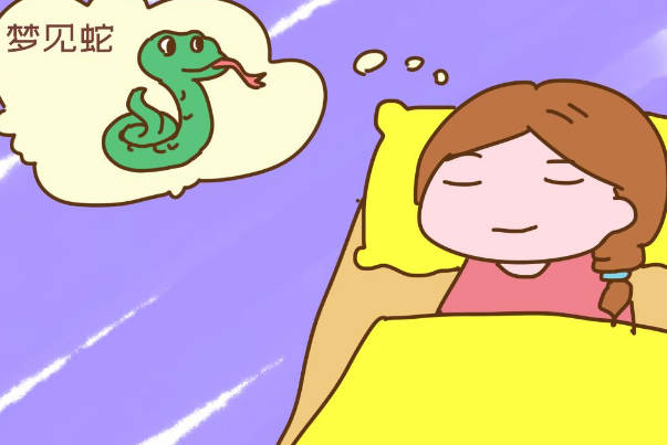 梦见花蛇暗示怀女孩