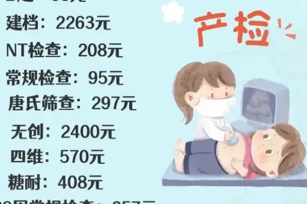 产检项目不同价格也不一样