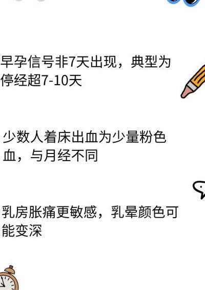 怀孕的最初征兆1-7天，多数人其实根本感觉不到