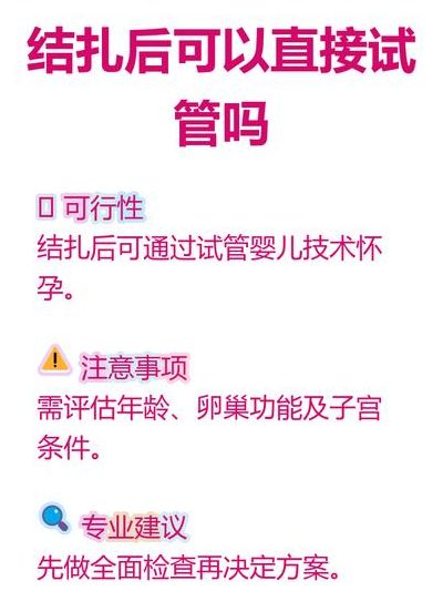 女性结扎后能不能做试管婴儿？能，但需满足三个条件