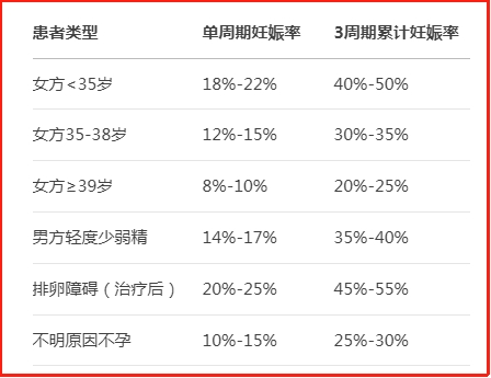 不同人群的成功率差异
